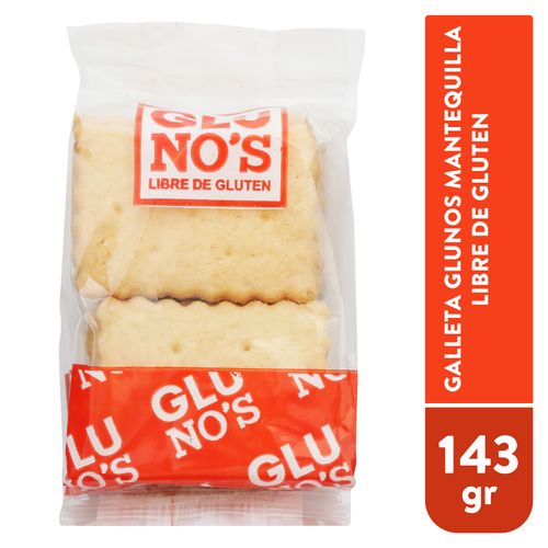 Galleta Glunos mantequilla libre de gluten - 143 g