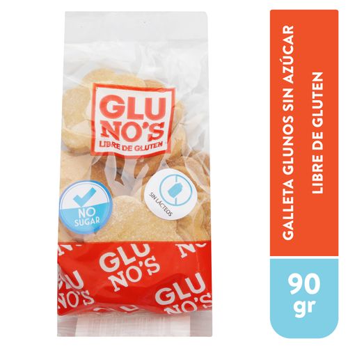 Galleta Glunos sin azúcar libre de gluten - 90 g