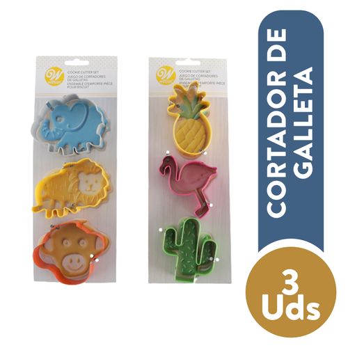 Cortadores De Galleta Wilton, Animal 3 piezas