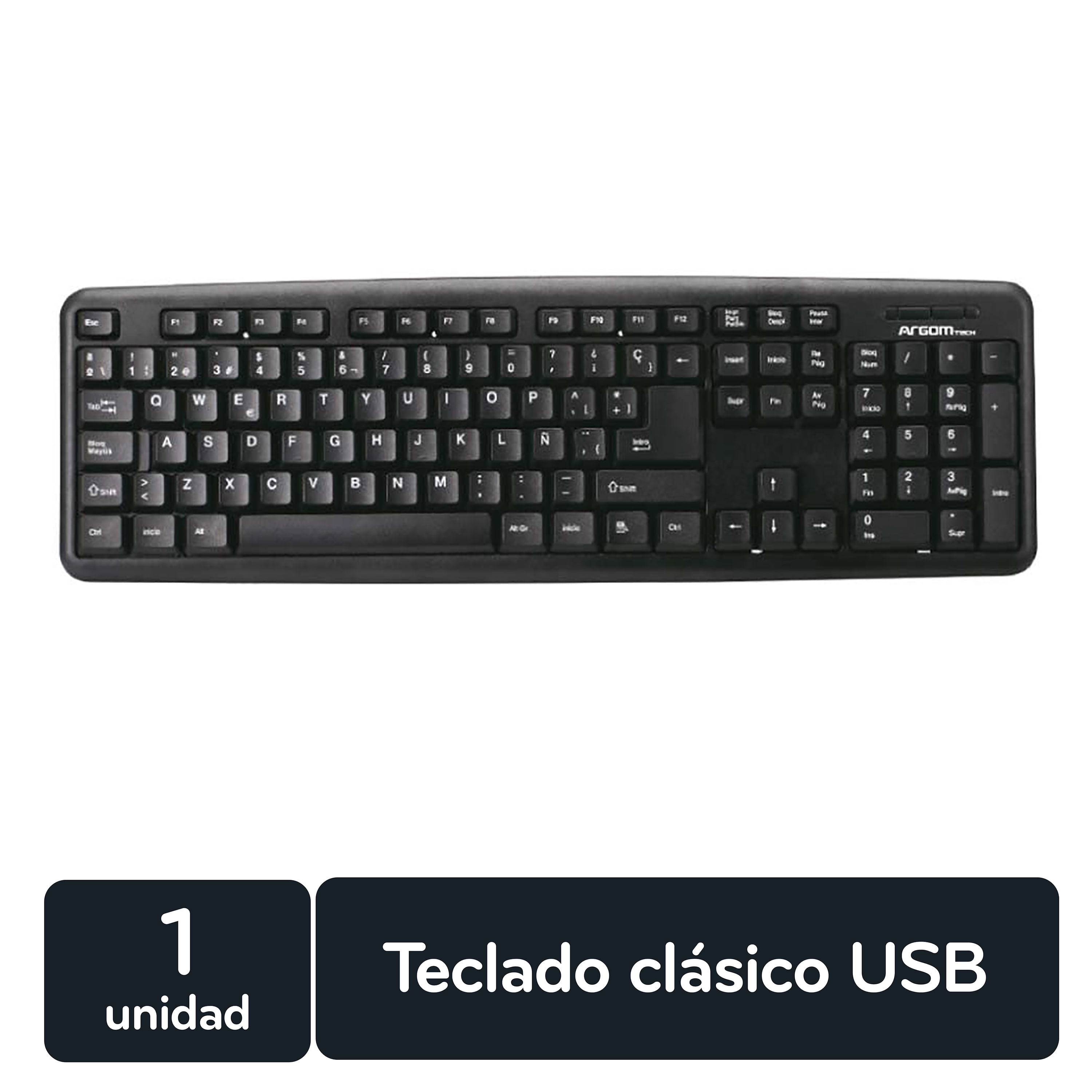 Comprar Teclado Argom Clásico En Español Cable USB, Walmart Costa Rica -  Maxi Palí