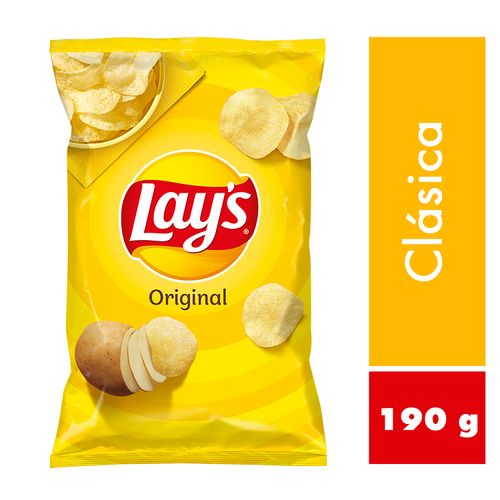 Papas Lay's frito lay original - 190 g