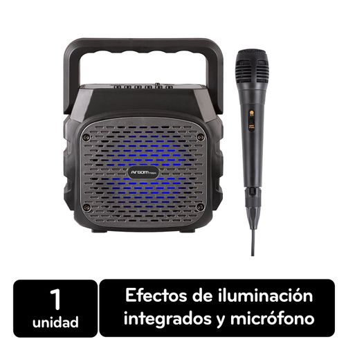 Parlante Inalámbrico Argom Rumabox 4 Con Iluminación Intregados Y Micrófono