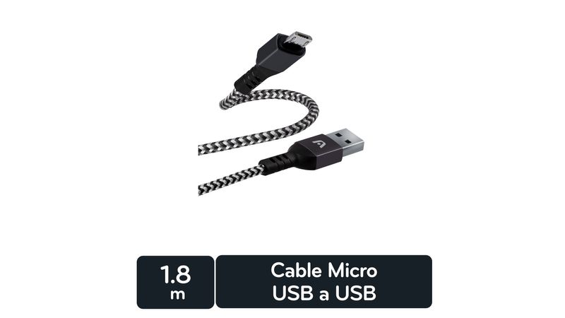 ▷ Cable Micro USB a USB 2.0 de 1.8 Mts - Unimart Costa Rica ©