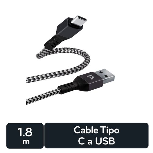 Cable De Carga Argom Tipo-C a USB 2.0 Carga Rápida -1.8M/6FT