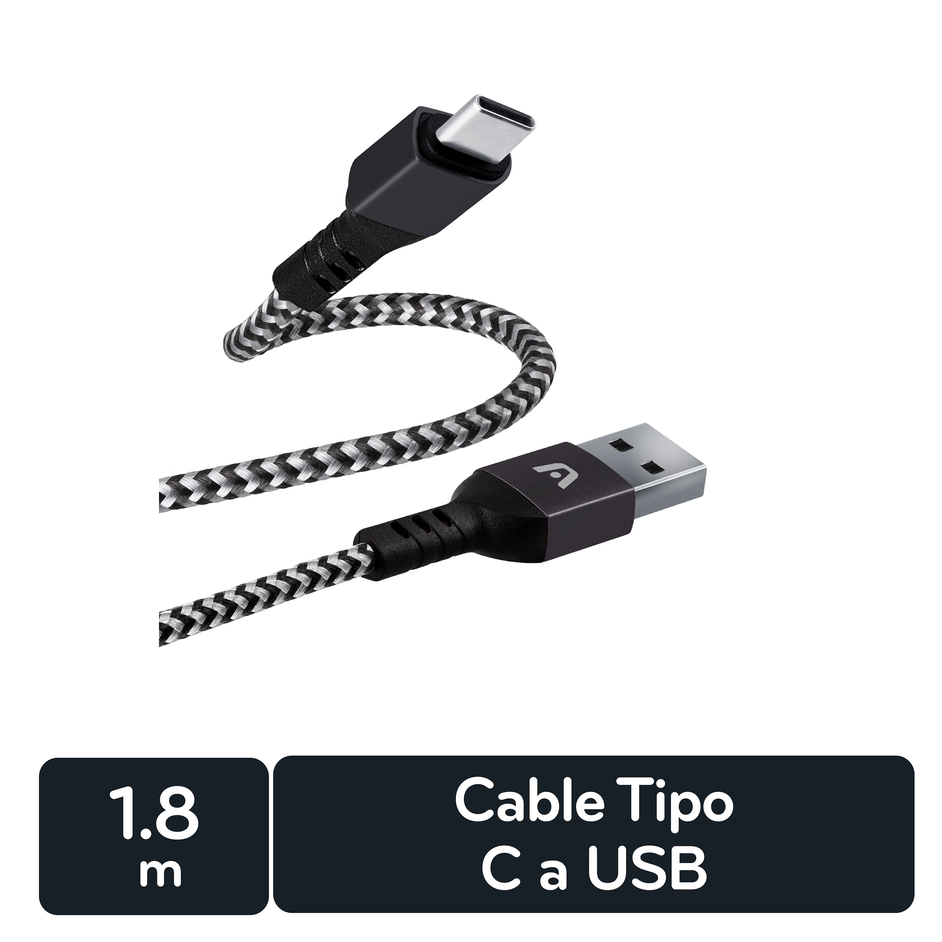Comprar Cable Metalico Auxiliar Durabrand USB-A Tipo C