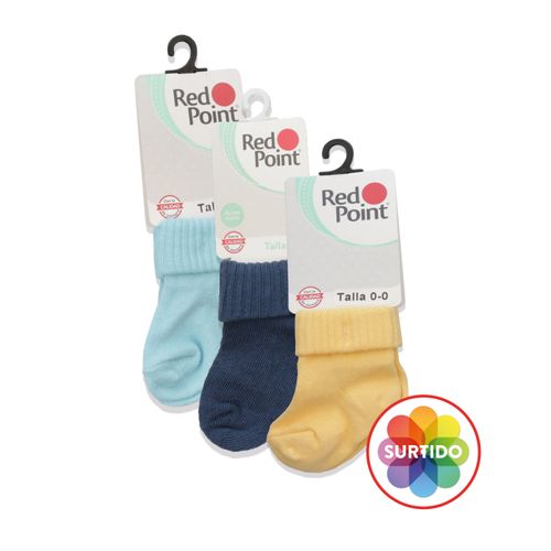 Calcetín Red Point Para Bebé, Surtido Color - Talla 3-6 Meses