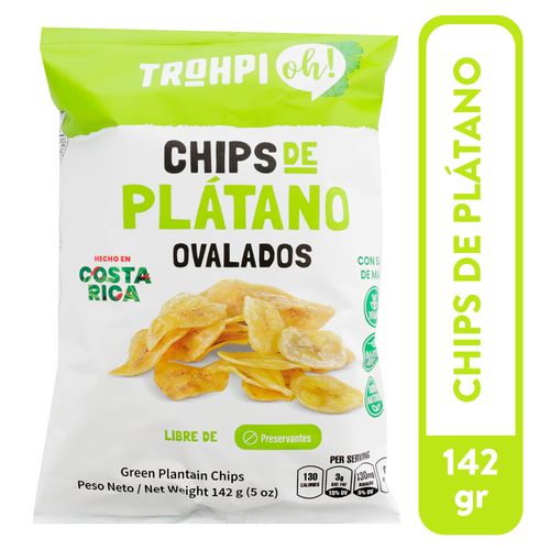 Snack Trohpi Oh! Platano Verde Con Sal -142 gr