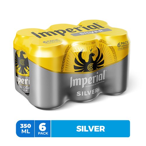 Cerveza Imperial Silver Lata 6 Pack - 350ml