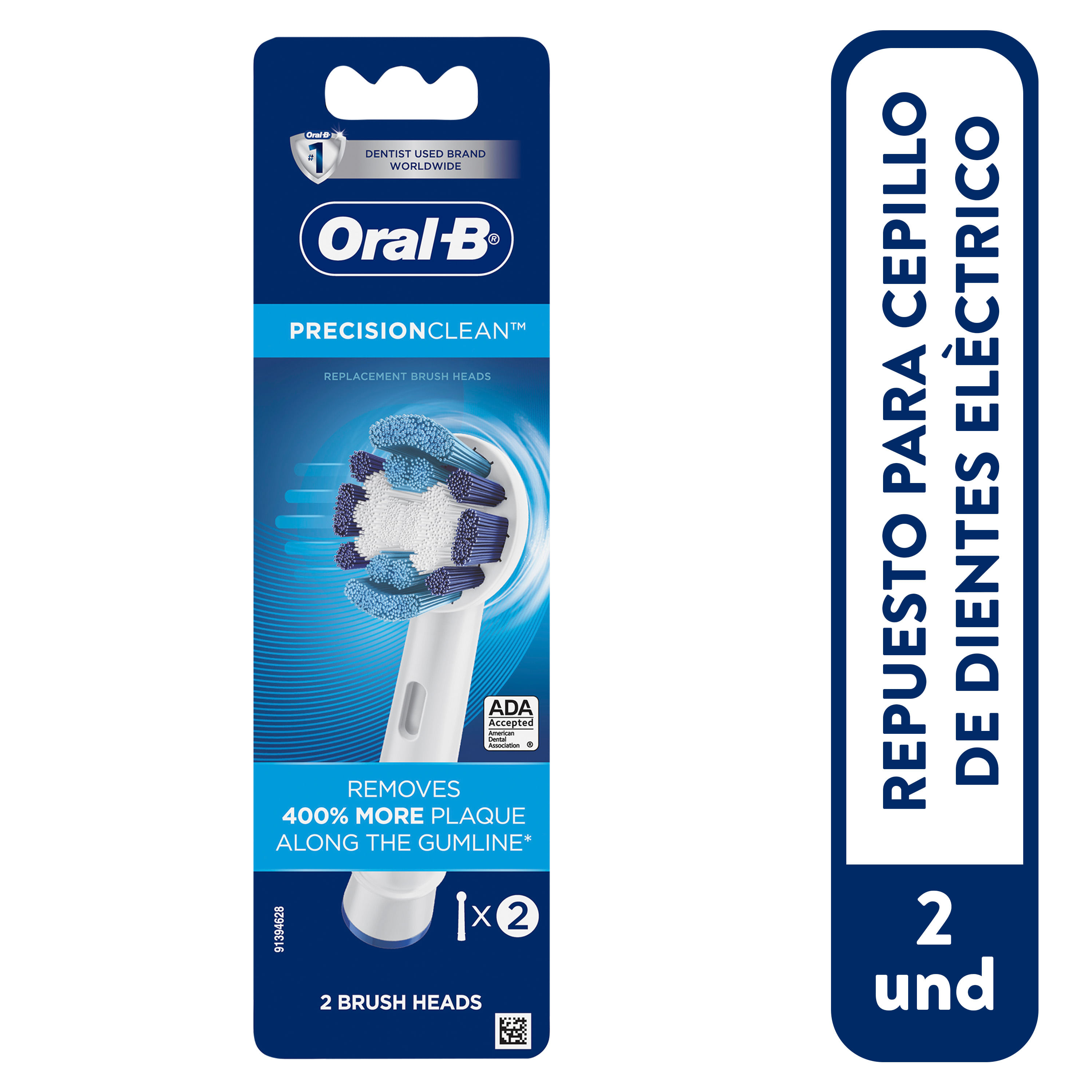 Pack de recambio para cepillo de dientes Braun Oral-B Dual Clean 3 Unidades