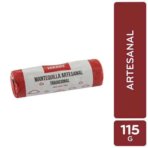 Mantequilla Nikkos Artesanal Tradicional Sin Sal - 115g