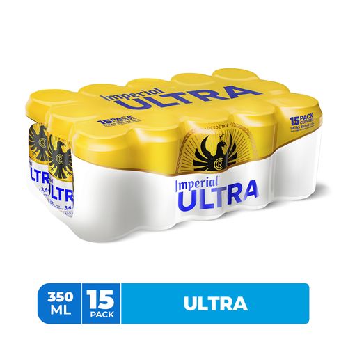 Cerveza Imperial Ultra Lata 15 Pack - 350ml