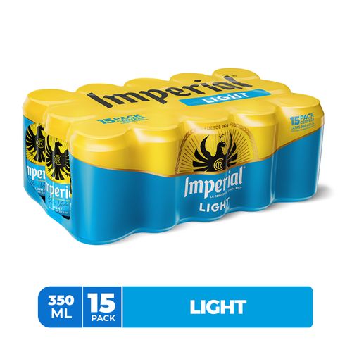 Cerveza Imperial Light Lata 15 Pack - 350ml