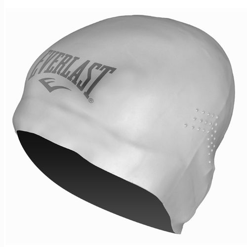 Gorra De Natación Everlast De Silicón Para Cabello Largo Plateado