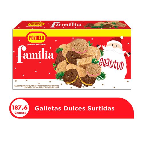 Galleta Pozuelo Familia Dulces Surtidas Navidad - 187,6g