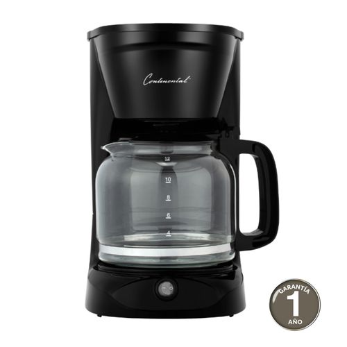 Coffeemaker Premium, Con Filtro permanente color negro -12 Tazas