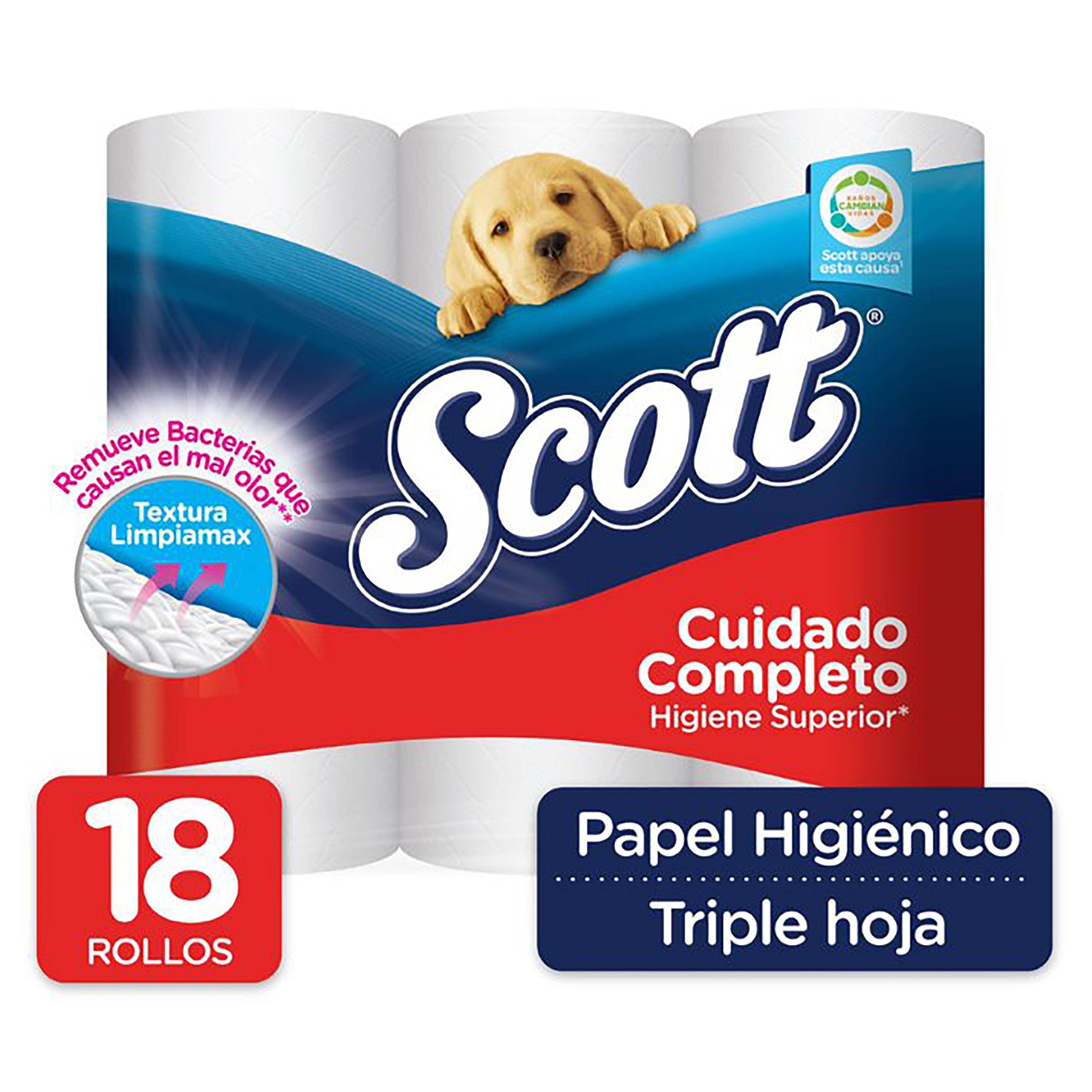  Scottex Papel higiénico original - 128 rollos : Salud y Hogar