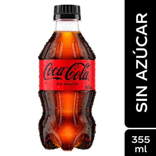 Gaseosa Coca Cola sin azúcar - 355 ml