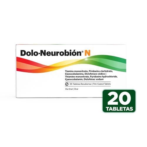 Tabletas Recubiertas Dolo-Neurobión N, Precio indicado por unidad