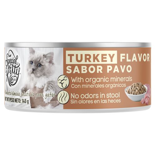 Alimento Special Kitty Humedo Gato Sabor Pavo -140 g