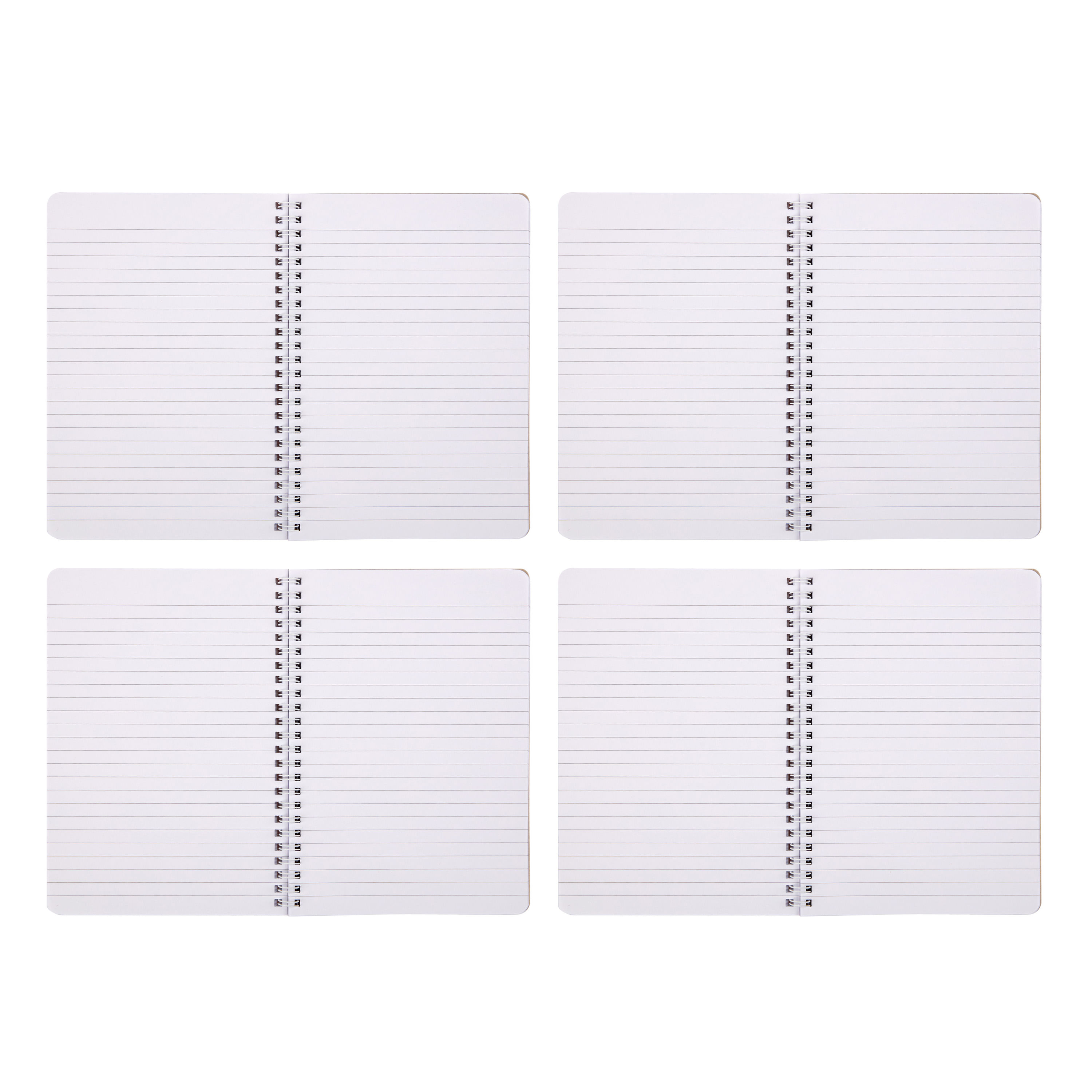 Mr. Pen - Cuaderno de espiral, A5, tapa kraft, paquete de 2, 80 páginas,  cuaderno en espiral en blanco, cuaderno en blanco, cuaderno de dibujo