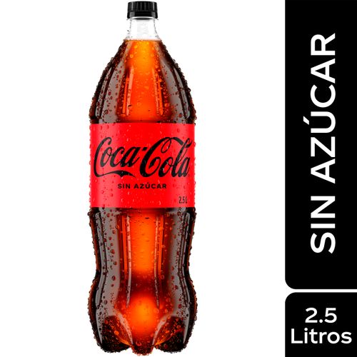 Gaseosa Coca Cola sin azúcar - 2.5L