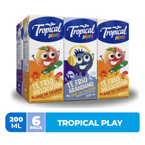 Té Frío Tropical Play Surtido 6 Pack - 200ml