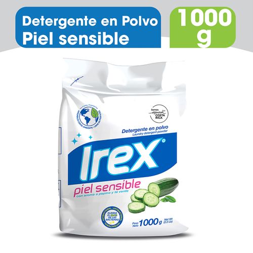 Detergente en polvo Irex piel sensible - 1000 g