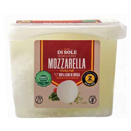 Queso blando mozzarella ovaline Bocatto di sole, libre de lactosa - 250 g