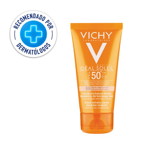 Protector Solar Facial Vichy Matificante Capital Idéal Soleil Toque Seco Con Color Spf50+ - 50Ml