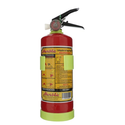 Extintor de fuego Herbie portatil abc recargable capacidad 1 kg