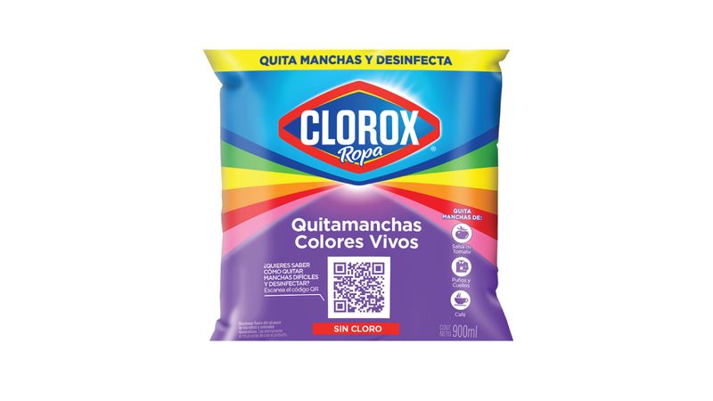 Comprar Quitamanchas Clorox, Ropa Color Líquido Bolsa - 900ml