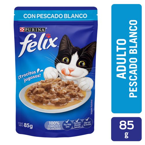 Alimento Gato Adulto Purina Felix Pescado Blanco - 85 g