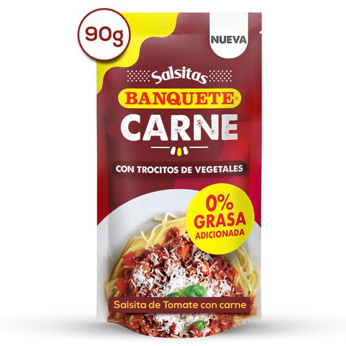 Salsita Tomate Con Carne Banquete Doypack - 90g