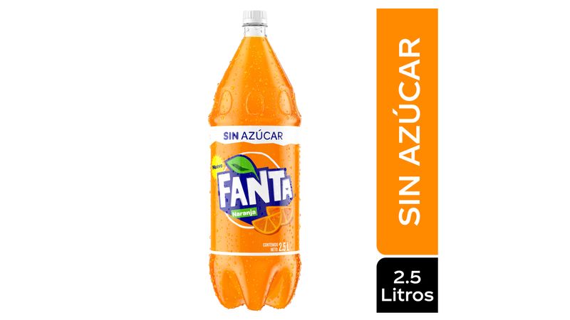 Comprar Gaseosa Fanta naranja sin azúcar - 2.5L