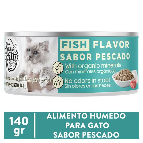 Alimento Húmedo Special Kitty Para Gato Sabor Pescado - 140g