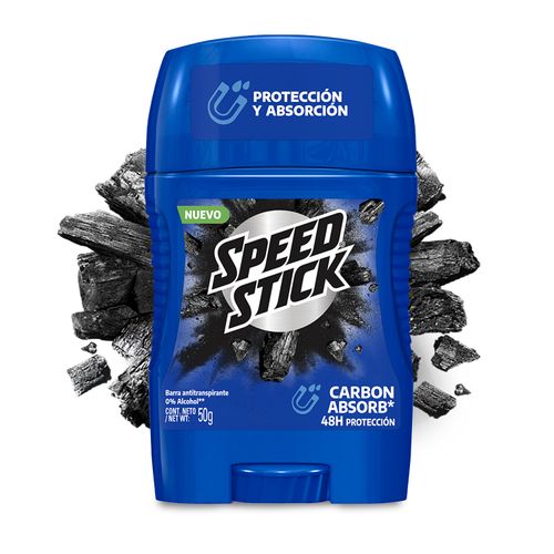 Desodorante Men Speed Stick Carbon Absorb - 50 g