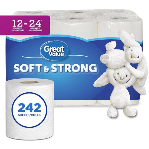 Papel Higiénico Great Value - 12Uds