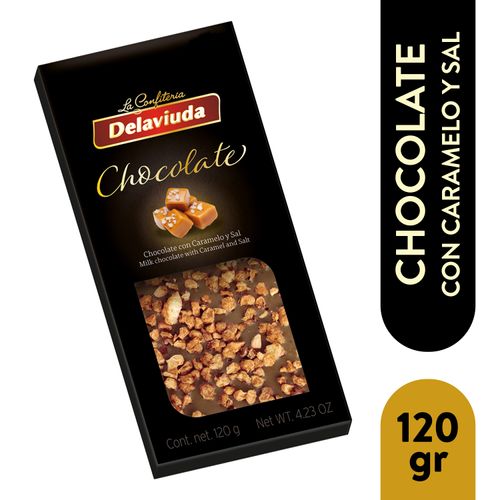 Chocolate Delaviuda, Chocolate Leche Con Caramelo Y Sal - 120g