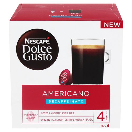 Cápsula Dolce Gusto Americano Descafeinado - 128 g