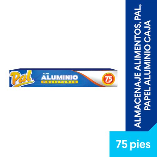 Papel Aluminio Pal, Almacenaje Alimentos, Caja - 75 Pies