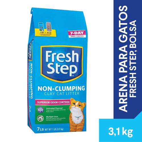 Arena Para Gatos Fresh Step, Bolsa - 3,1kg