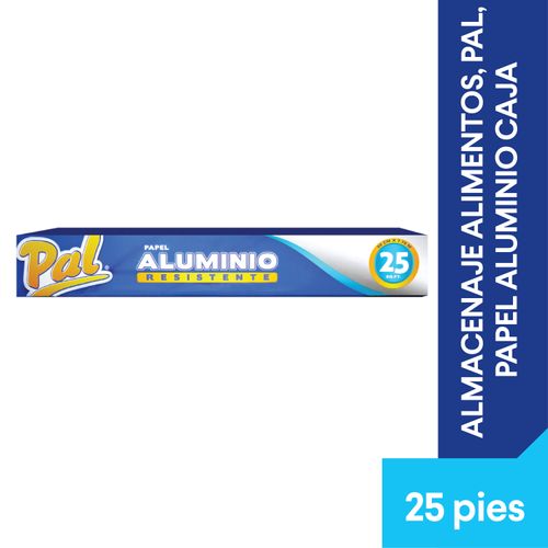 Papel Aluminio Pali, Almacenaje Alimentos, Caja - 25 Pies