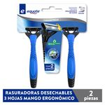 Rasuradoras-Desechables-Equate-3-Hojas-Mango-Ergon-mico-De-Goma-2Pzas-1-80866