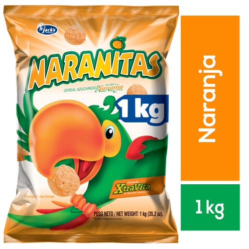 Cereal Jack´s Naranitas Sabor A Naranja - 1kg