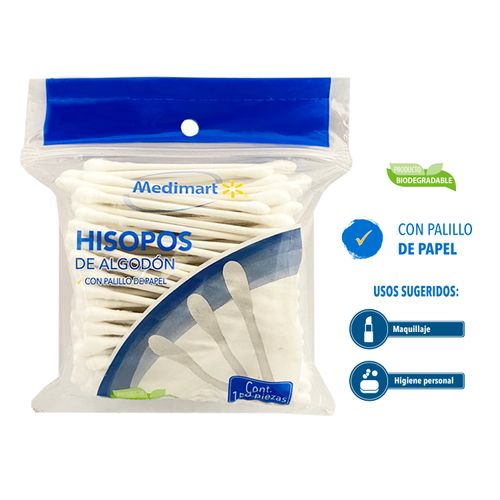 Hisopos De Algodón Medimart Bolsa - 150Uds