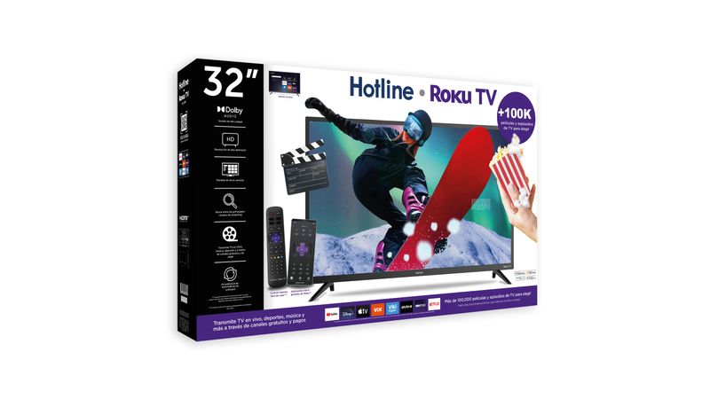 Comprar Pantalla Led Smart Hotline Roku TV 32 Pulgadas HL32RK, Walmart  Costa Rica - Maxi Palí