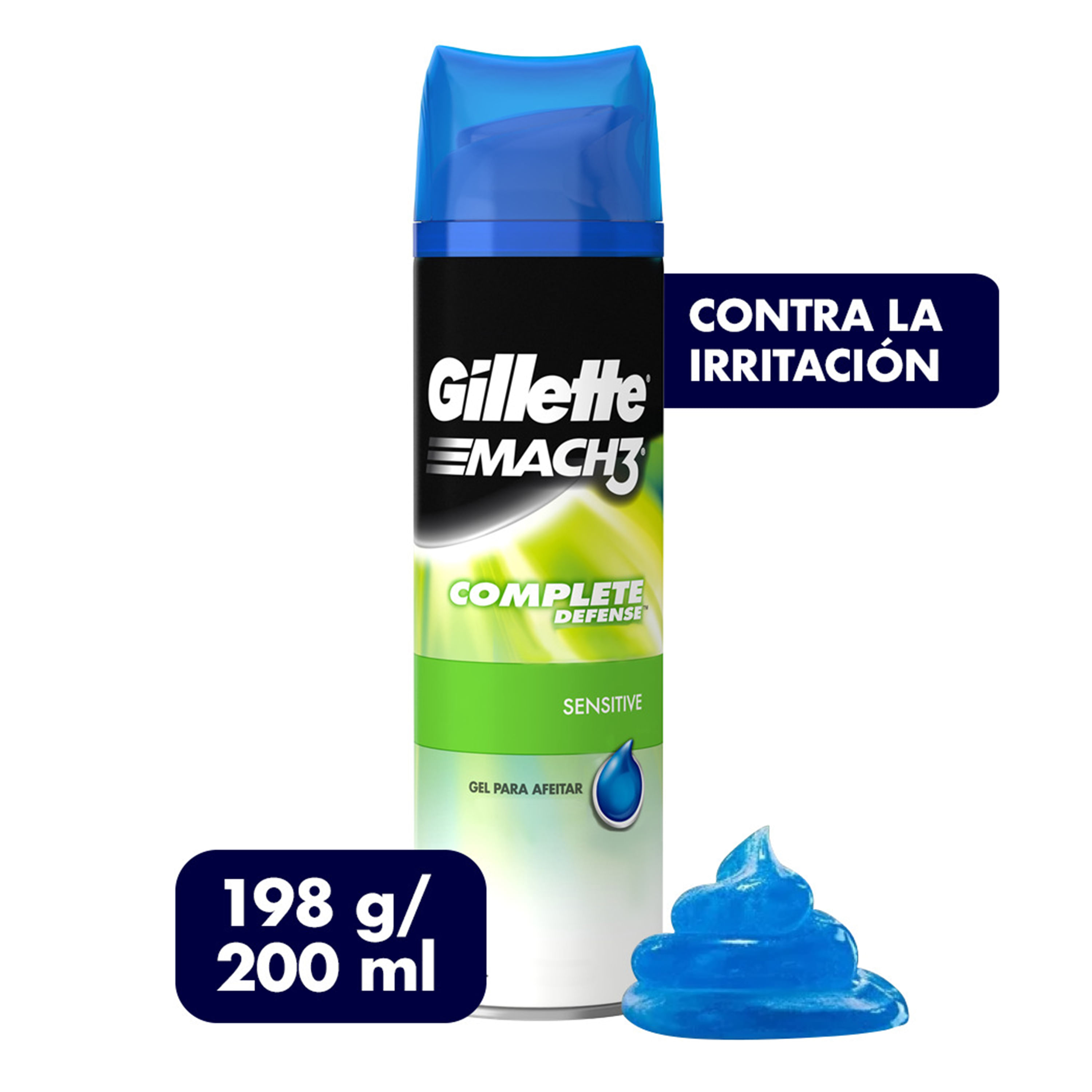Comprar Gel de Afeitar Gillette Mach3 Sensitive para Piel Sensible, 200ml