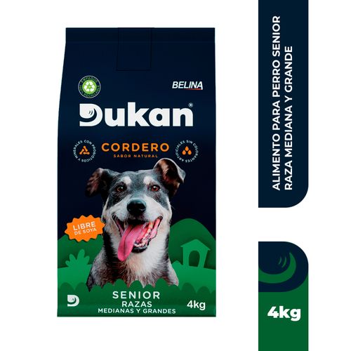 Alimento Para Perro Dukan Sabor Cordero, Senior Razas Medianas Y Grandes - 4kg