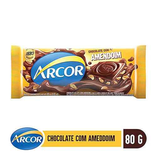 Tableta Arcor Chocolate Con Maní - 80g