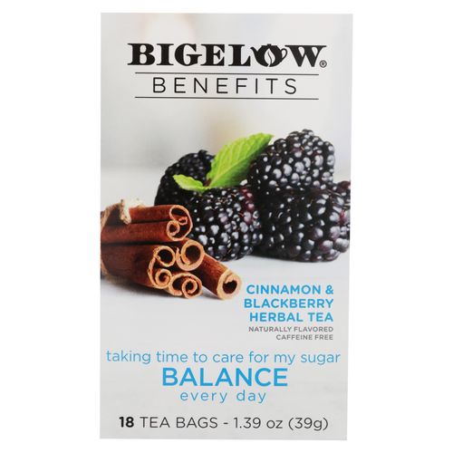 Té benefits Bigelow balance canela y mora sabor natural - 39 g